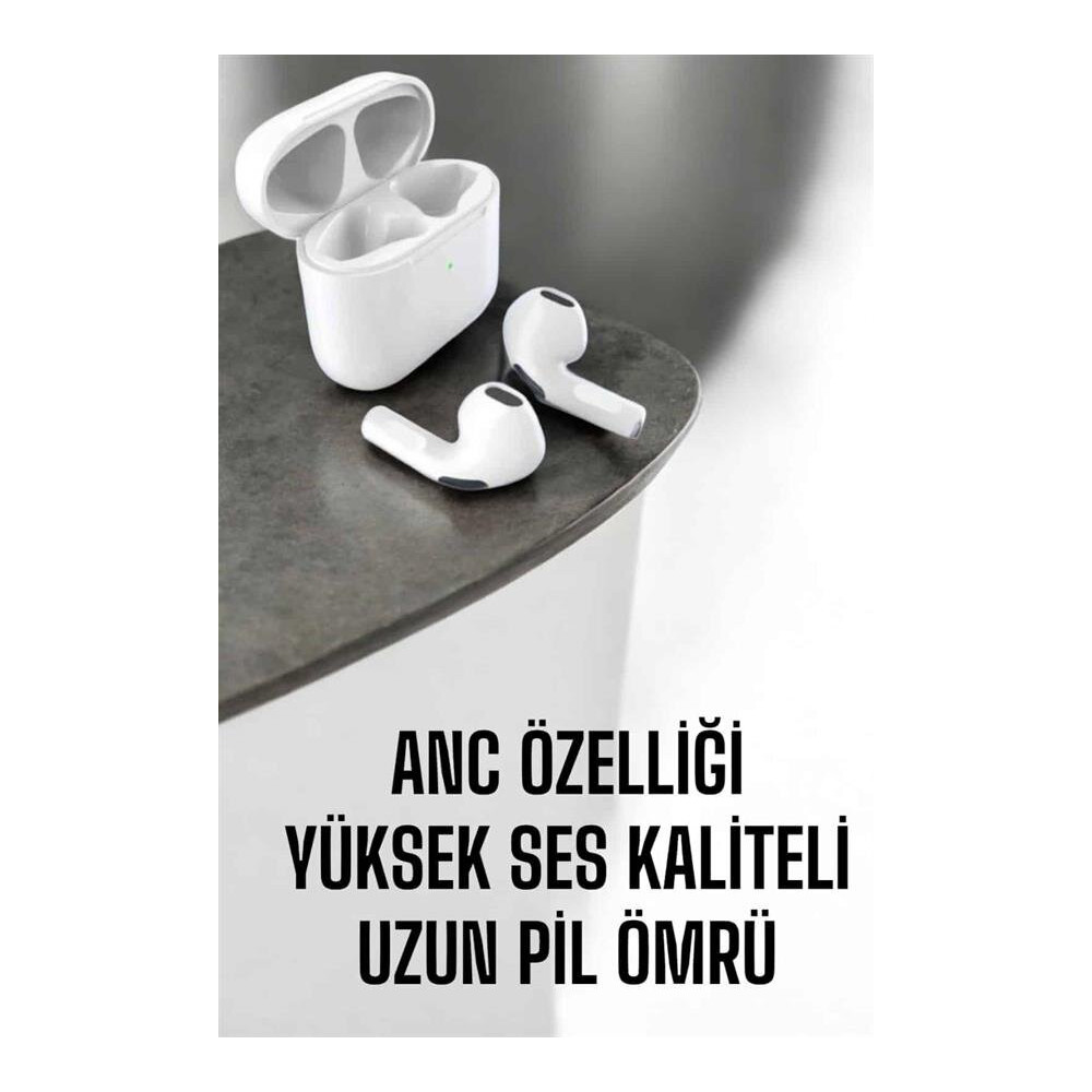 Yeni Nesil Pro Bluetooth Kulaklık Uzun Pil Ömrü Beyaz