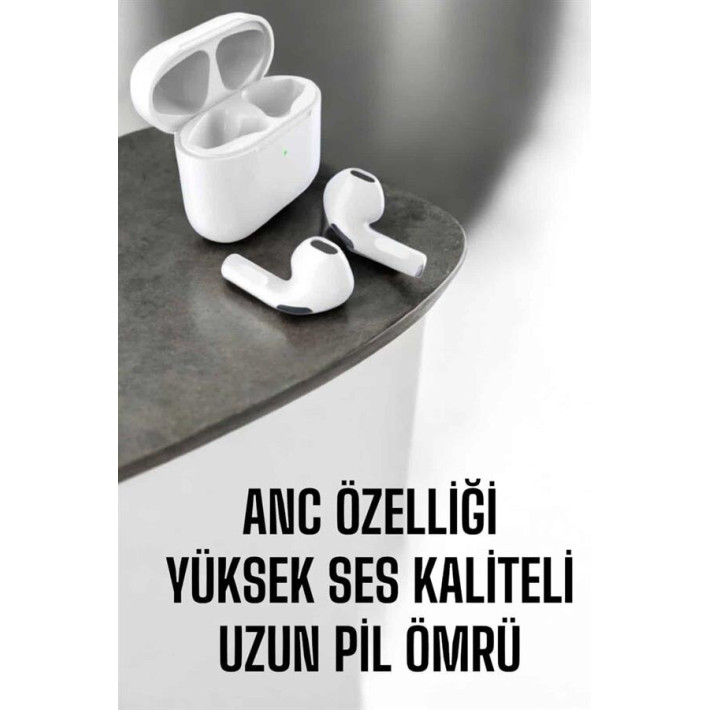 Yeni Nesil Pro Bluetooth Kulaklık Uzun Pil Ömrü Beyaz
