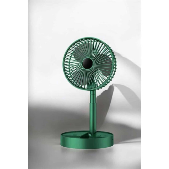 Katlanabilir Şarjlı Mini Fan 3 Kademeli Hız Ayarlı Taşınabilir