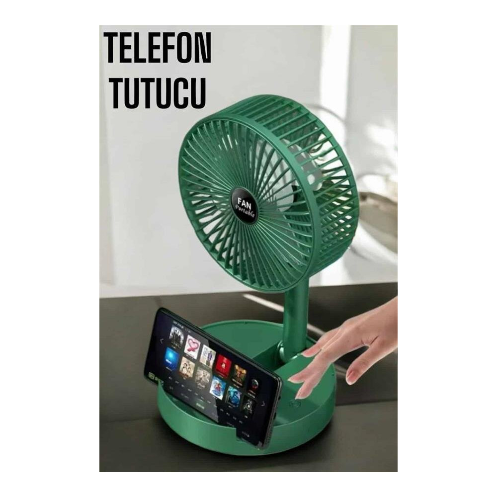 Soğutucu Vantilatör Telefon Standlı Mini Fan