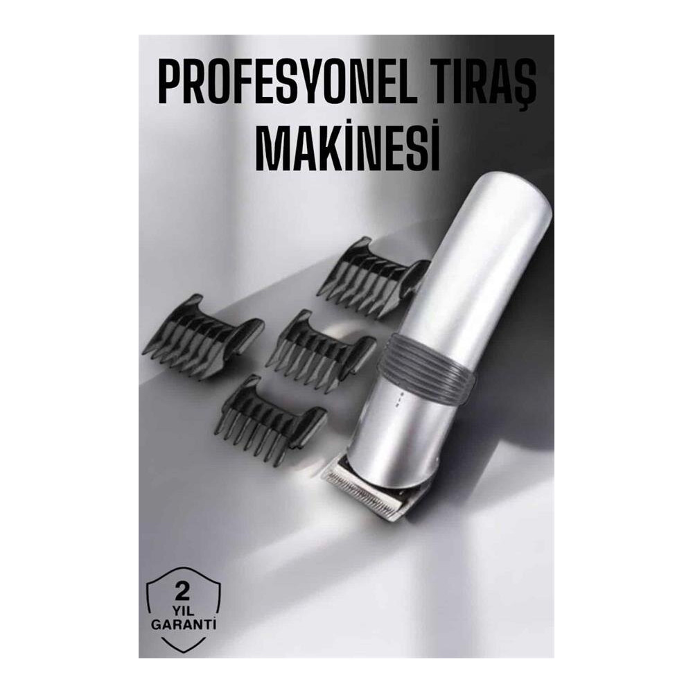 4 Taraklı Taşınabilir Profesyonel Saç ve Sakal Kesme Tıraş Makinesi