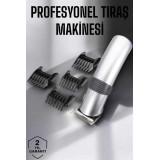 4 Taraklı Taşınabilir Profesyonel Saç ve Sakal Kesme Tıraş Makinesi