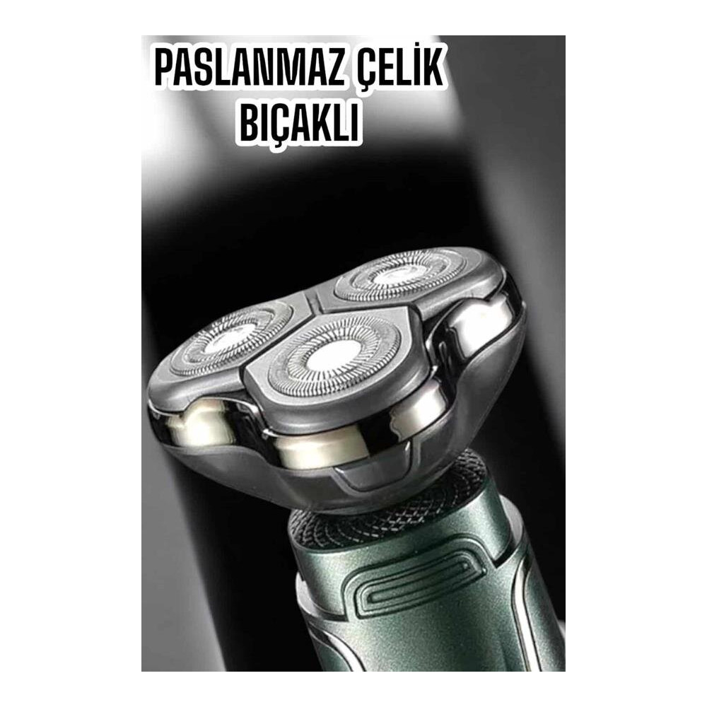 Yüksek Performanslı 3 Başlıklı Profesyonel Tıraş Makinesi