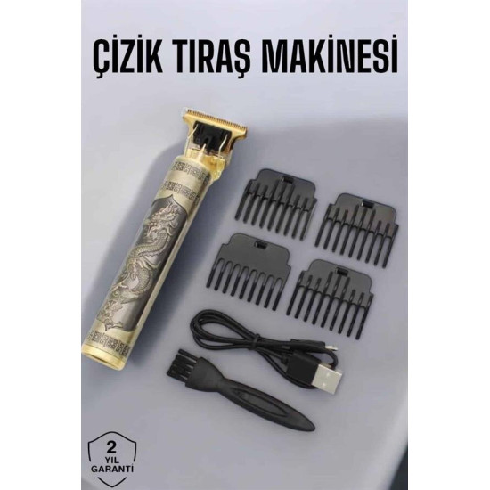 Profesyonel Şarjlı Saç ve Sakal Şekillendirici Çizik Tıraş Makinesi