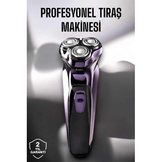 Profesyonel Şarjlı Tıraş Makinesi Ayarlanabilir Başlıklı Kablosuz