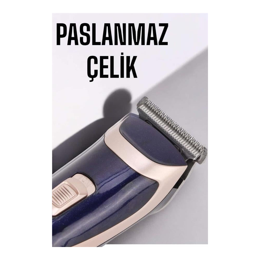 Profesyonel Şarjlı Saç ve Sakal Kesme Makinesi – Unisex 12 mm Ayarlana