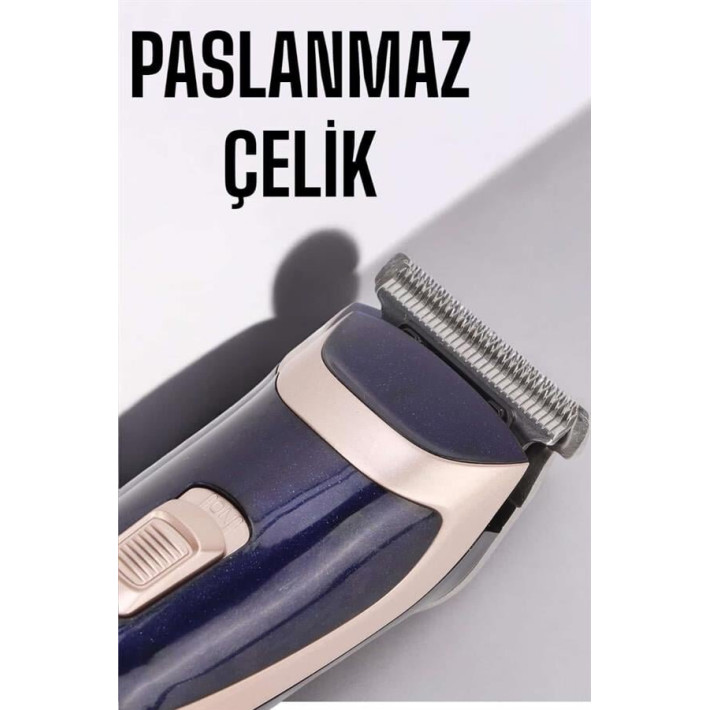 Profesyonel Şarjlı Saç ve Sakal Kesme Makinesi – Unisex 12 mm Ayarlana