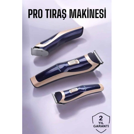 Profesyonel Şarjlı Saç ve Sakal Kesme Makinesi – Unisex 12 mm Ayarlana