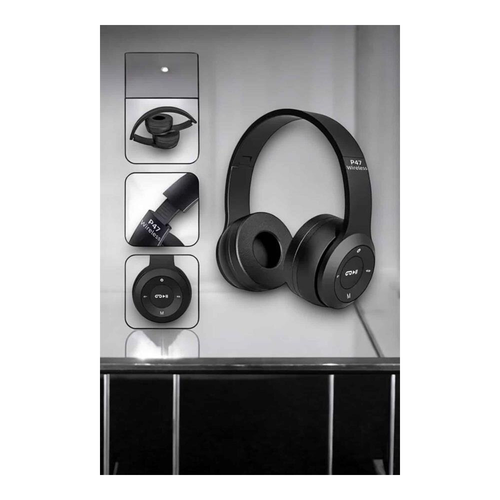 Kulak Üstü TF Kart ve AUX Destekli Ergonomik Bluetooth Kulaklık