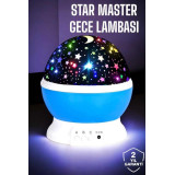 Mavi ve Mor Işıklı Projeksiyon Lambası