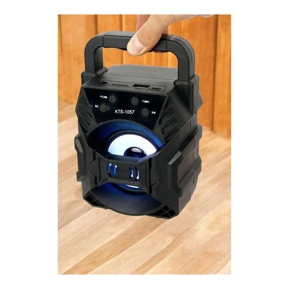 Işıklı Bluetooth Hoparlör Müzik ve Renkli Işık Taşınabiilir