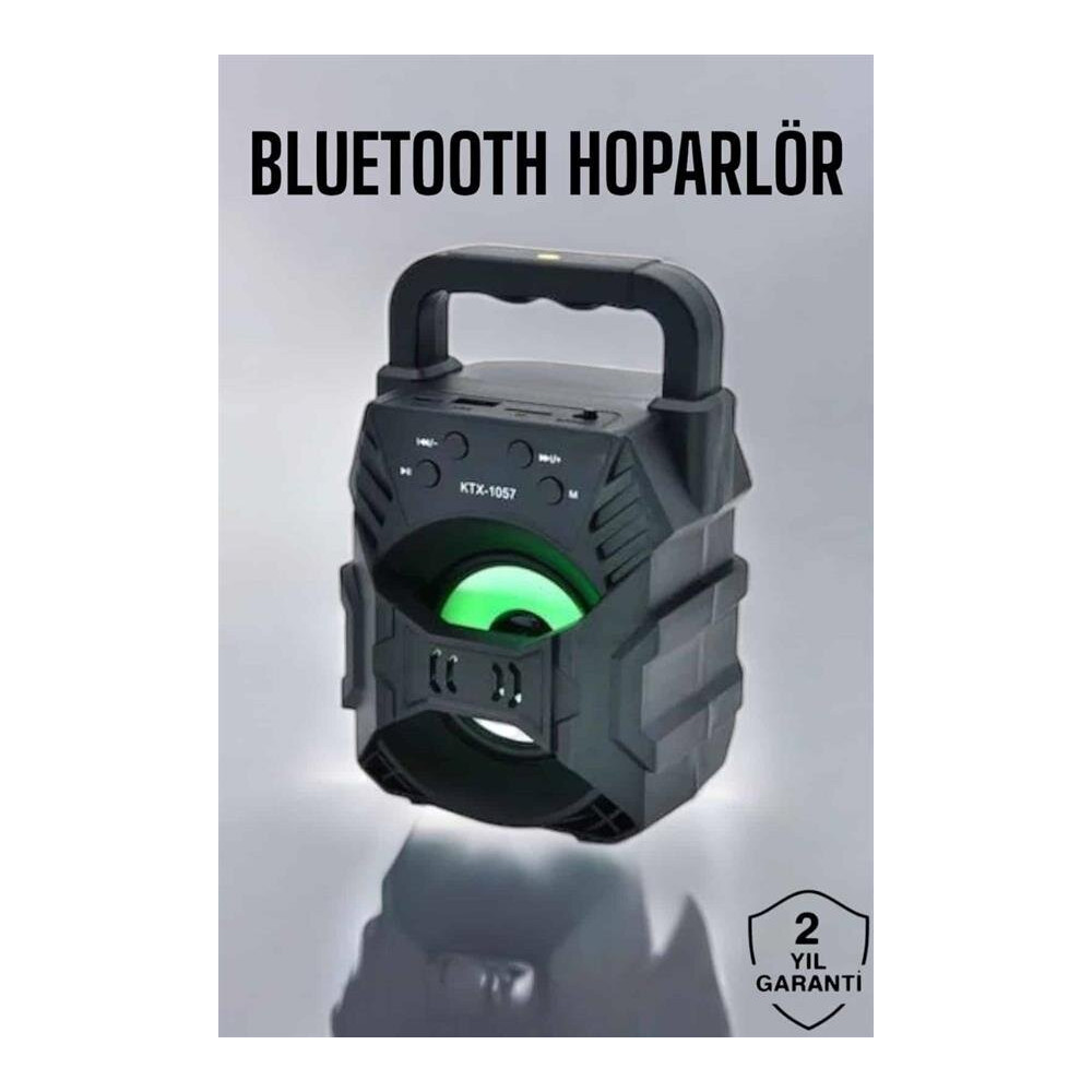 Işıklı Bluetooth Hoparlör Müzik ve Renkli Işık Taşınabiilir