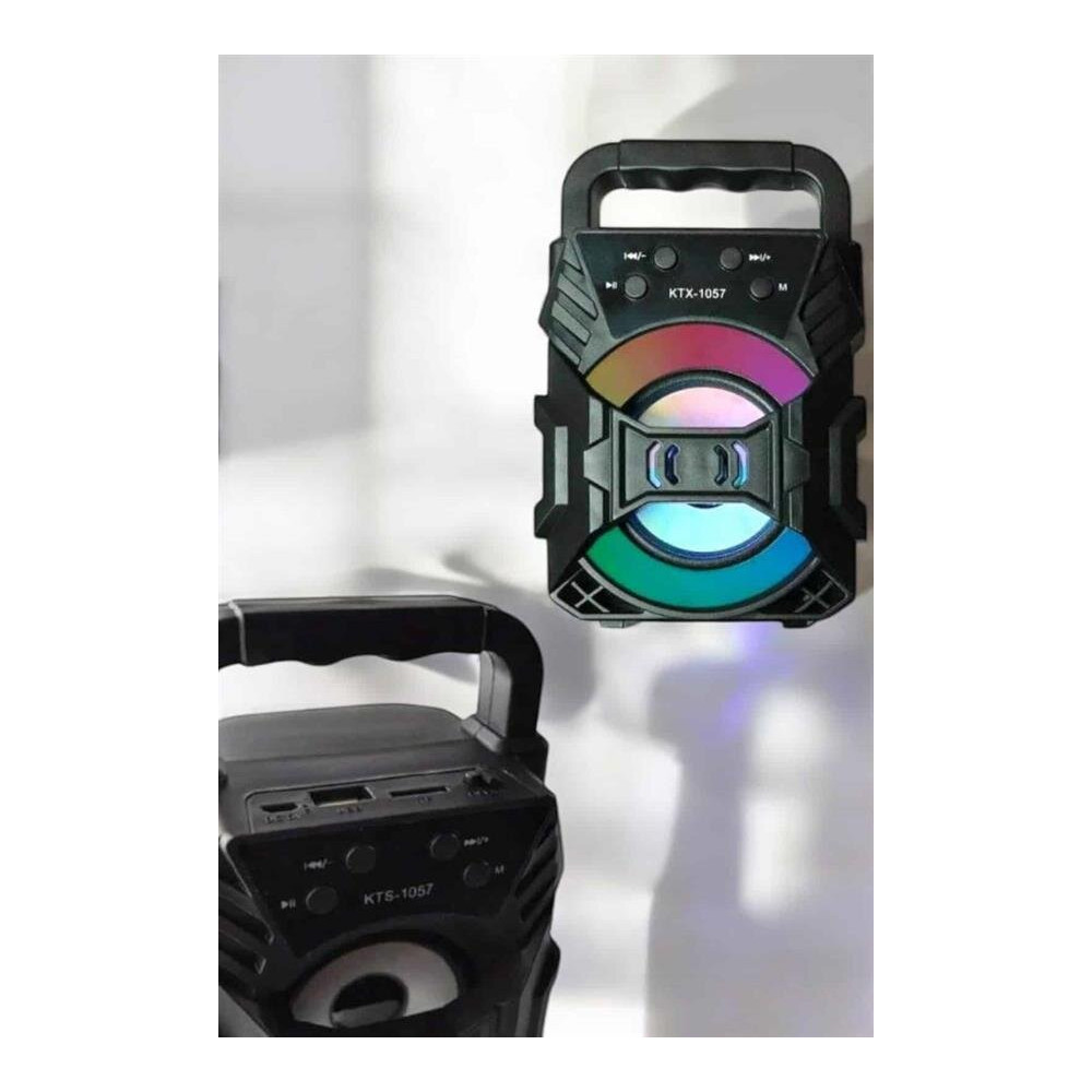 Işıklı Bluetooth Hoparlör Müzik ve Renkli Işık Taşınabiilir