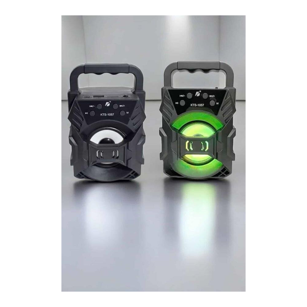 Taşınabilir Bluetooth Hoparlör Led Işıklı Uzun Pil Ömrü