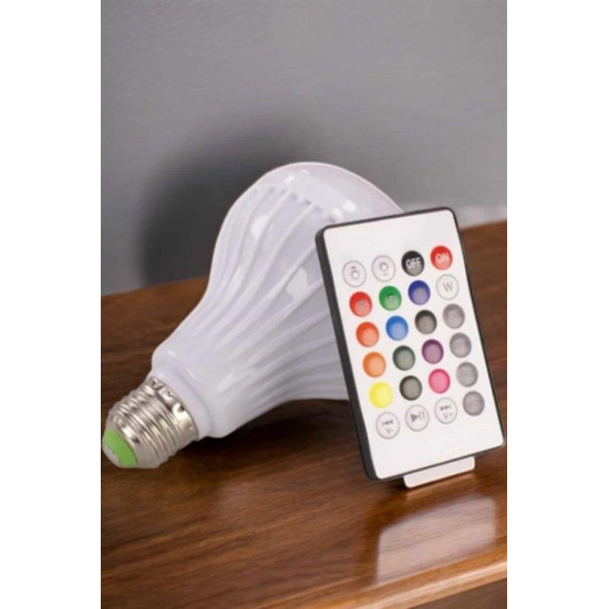 Bluetooth Hoparlör Akıllı Rgb Led Işık Renk Değiştirme Ses Bombası Amp