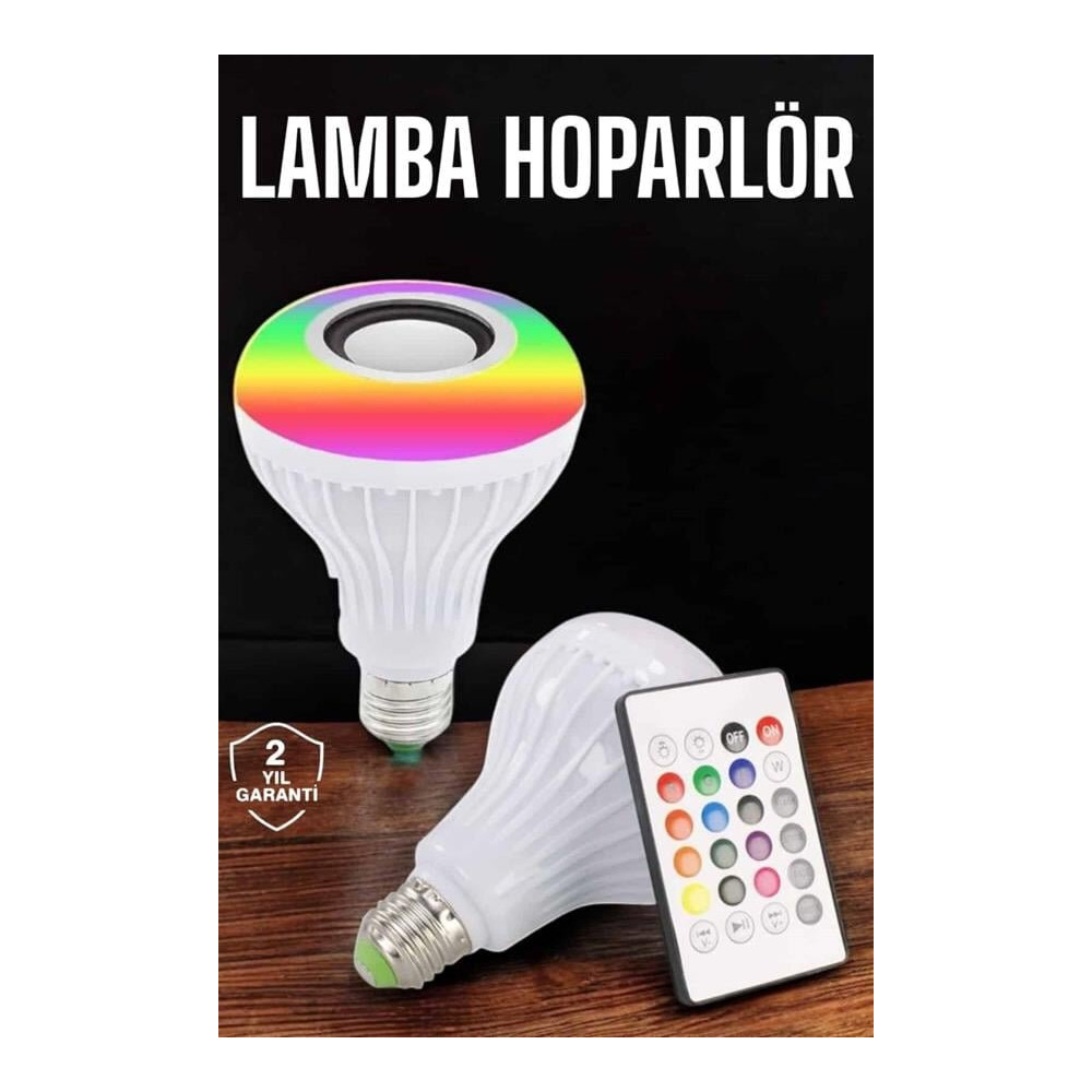 Bluetooth Hoparlör Akıllı Rgb Led Işık Renk Değiştirme Ses Bombası Amp