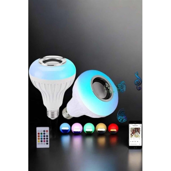Bluetooth Hoparlör Akıllı Rgb Led Işık Renk Değiştirme Ses Bombası Amp