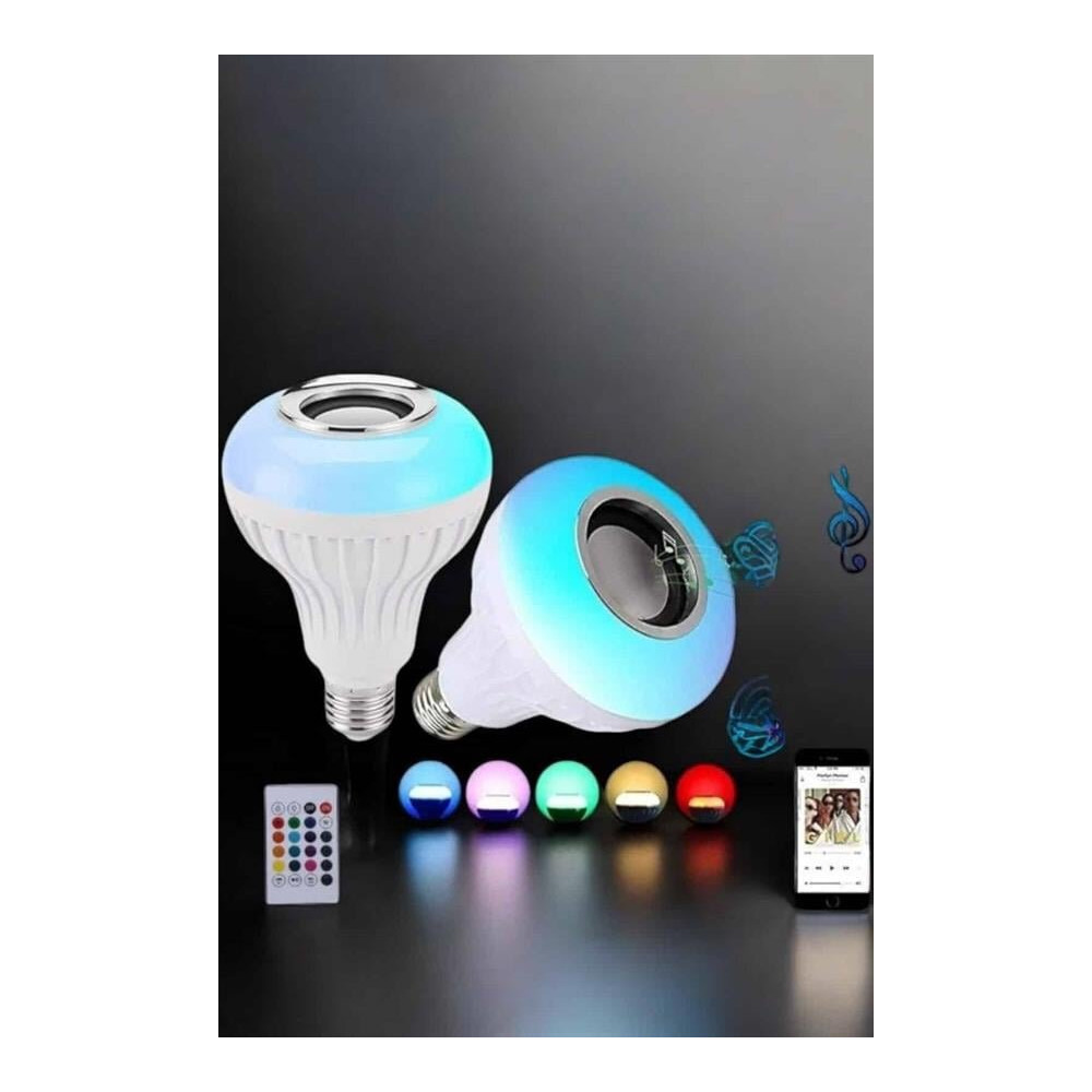 Kablosuz Bluetooth Hoparlör Led Lamba