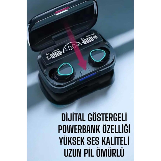 Bluetooth Bağlantılı Suya Dayanıklı Uzun Pil Ömürlü Kablosuz Kulaklık