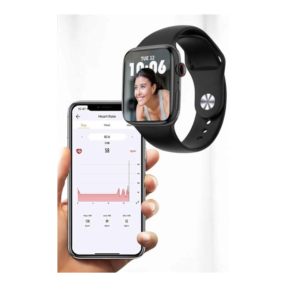 Akıllı Saat Bluetooth Bağlantı ve 24 Saat Sağlık İzleme GPS Arama Ceva