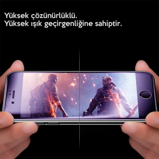 İPhone 11 Pro Anti Blue Light 3D Full Cam Ekran Koruyucu