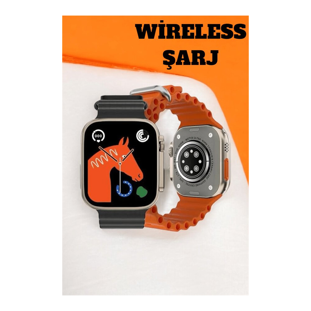 49MM Ekranlı Kan Basıncı ve Adımsayar Özellikli Bluetooth Akıllı Saat