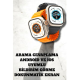 Uyku ve Nabız Takipli Wireless Şarjlı Akıllı Saat Android ve iOS Uyuml
