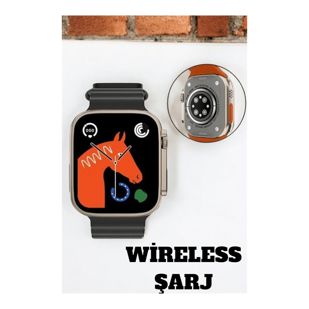 Uyku ve Nabız Takipli Wireless Şarjlı Akıllı Saat Android ve iOS Uyuml