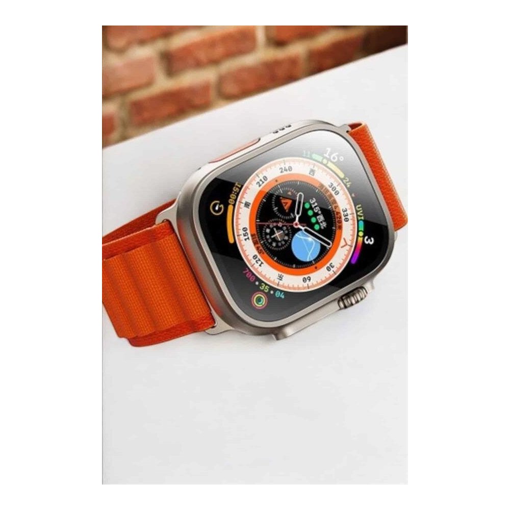 Bluetooth Bağlantılı 49MM Dokunmatik Akıllı Saat Sağlık ve Spor Takip 