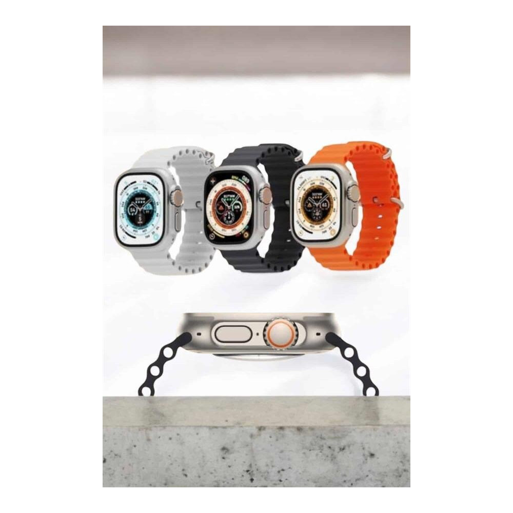 Bluetooth Bağlantılı 49MM Dokunmatik Akıllı Saat Sağlık ve Spor Takip 