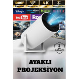Ev Sineması Projeksiyon Cihazı – 160 ANSI Lümen 4K Uyumlu ve Kablosuz 