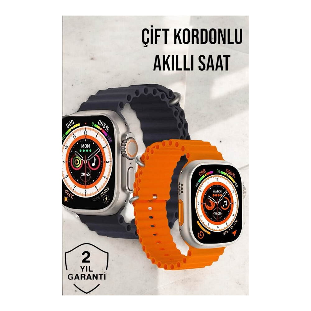 Bluetooth Bağlantılı Nabız Kan Basıncı Oksijen Ölçer Akıllı Saat