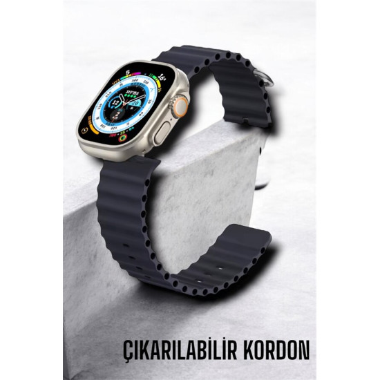 Bluetooth Bağlantılı Nabız Kan Basıncı Oksijen Ölçer Akıllı Saat