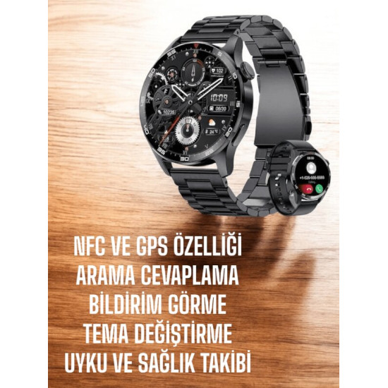 Çift Kordonlu Yüksek Çözünürlüklü Akıllı Saat Uyku İzleyici & Spor Mod