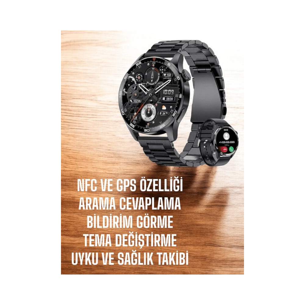 Çift Kordonlu Yüksek Çözünürlüklü Akıllı Saat Uyku İzleyici & Spor Mod