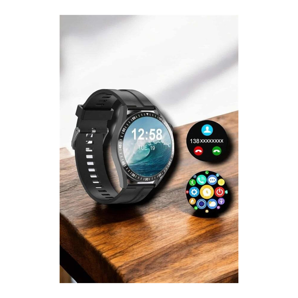 NFC ve Kablosuz Şarjlı Akıllı Saat EKG Nabız & Spor Modları ile iOS ve