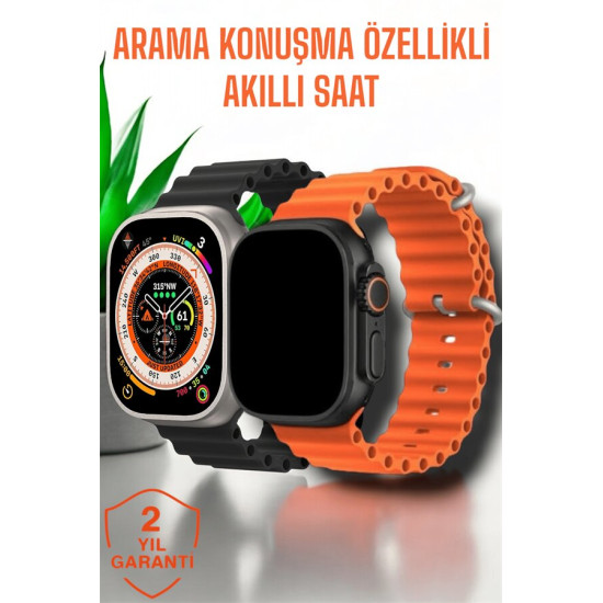 Suya ve Toza Dayanıklı 45 MM Akıllı Saat Bildirim ve Cevapsız Çağrı Gö