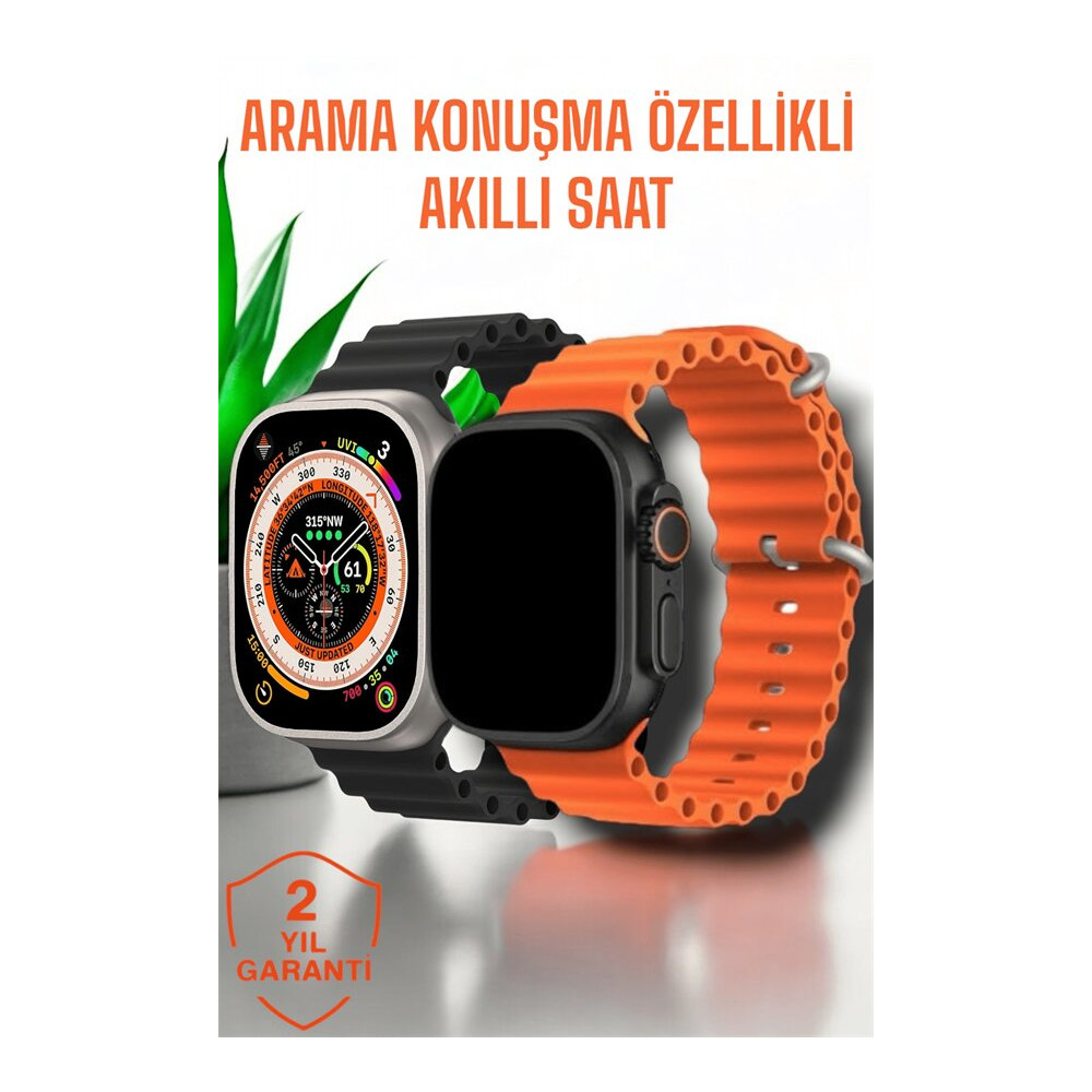 Suya ve Toza Dayanıklı 45 MM Akıllı Saat Bildirim ve Cevapsız Çağrı Gö