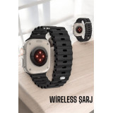 45 MM Gri Kasa Ultra Akıllı Saat Sesli Görüşme Sağlık Takibi Suya Daya