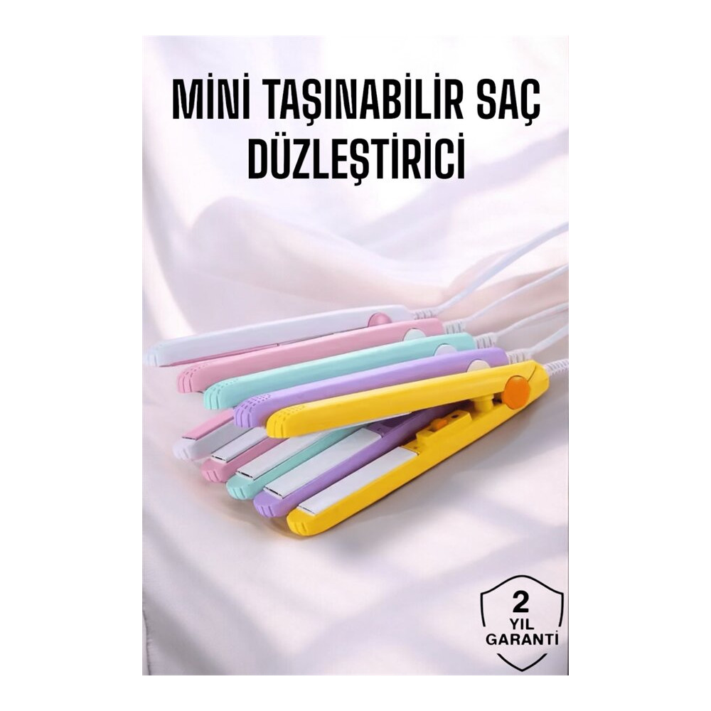 180°C Isı ve Uzun Süre Kalıcı Düzlük Sağlayan Mini Saç Düzleştirici