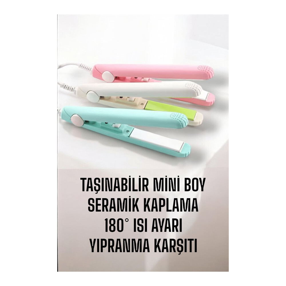 Seramik Kaplama Taşınabilir Mini Saç Düzleştirici Seyahat Dostu Tasarı