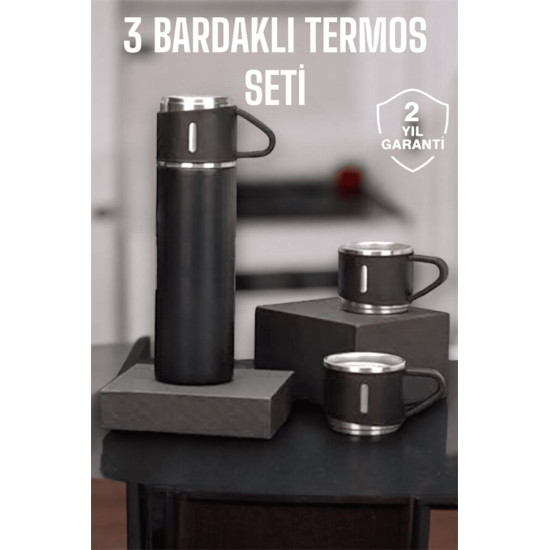 500 ml Kapasiteli Taşınabilir Basınçlı Termos Seti Günlük Kullanım içi
