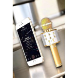 Şarjlı ve Uzun Pil Ömürlü Karaoke Mikrofon USB Bellek Destekli Profesy