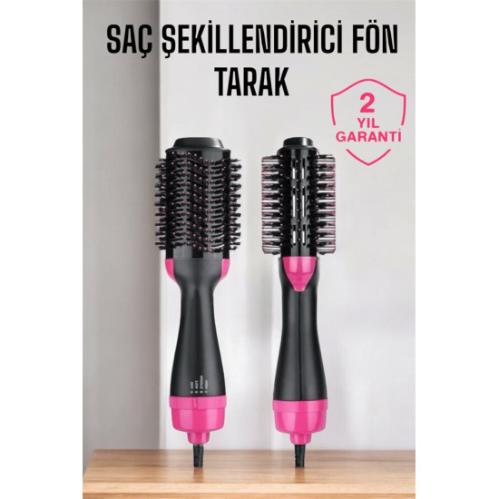 Fön Tarak Elektriklenmeyi Önleyen ve Parlaklık Veren Saç Şekillendiric