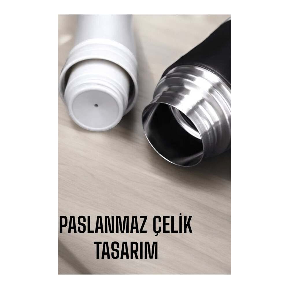 Şık ve Dayanıklı 3 Bardaklı Termos Seti Uzun Süre Isı Koruma Özellikli