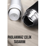 Şık ve Dayanıklı 3 Bardaklı Termos Seti Uzun Süre Isı Koruma Özellikli