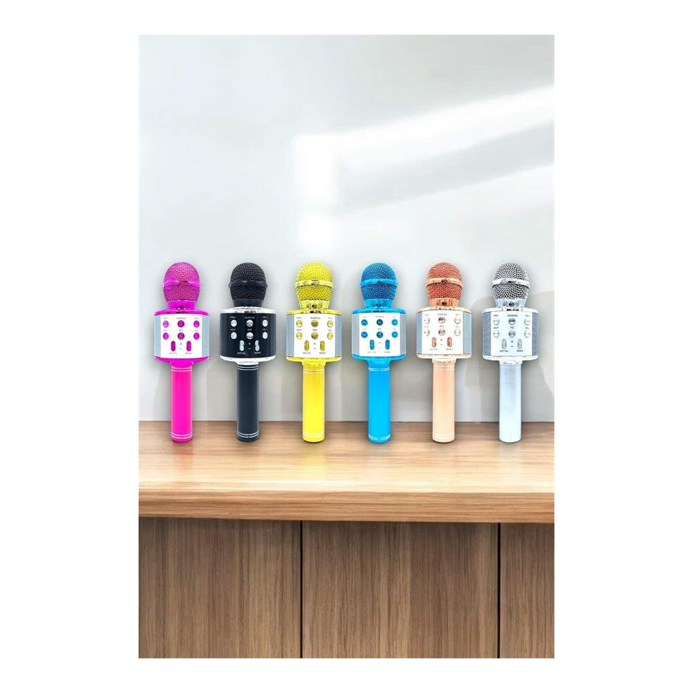 Taşınabilir Bluetooth Karaoke Mikrofon: Hafıza Kart Girişli Etkileyici