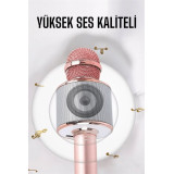 Taşınabilir Bluetooth Karaoke Mikrofon: Hafıza Kart Girişli Etkileyici
