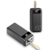 Powerbank 60.000 Mah Taşınabilir Şarj Hızlı El Fenerli Dijital Gösterg