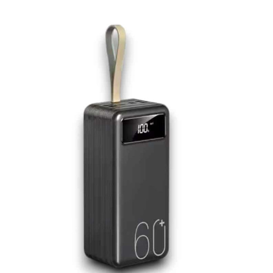 Powerbank 60.000 Mah Taşınabilir Şarj Hızlı El Fenerli Dijital Gösterg